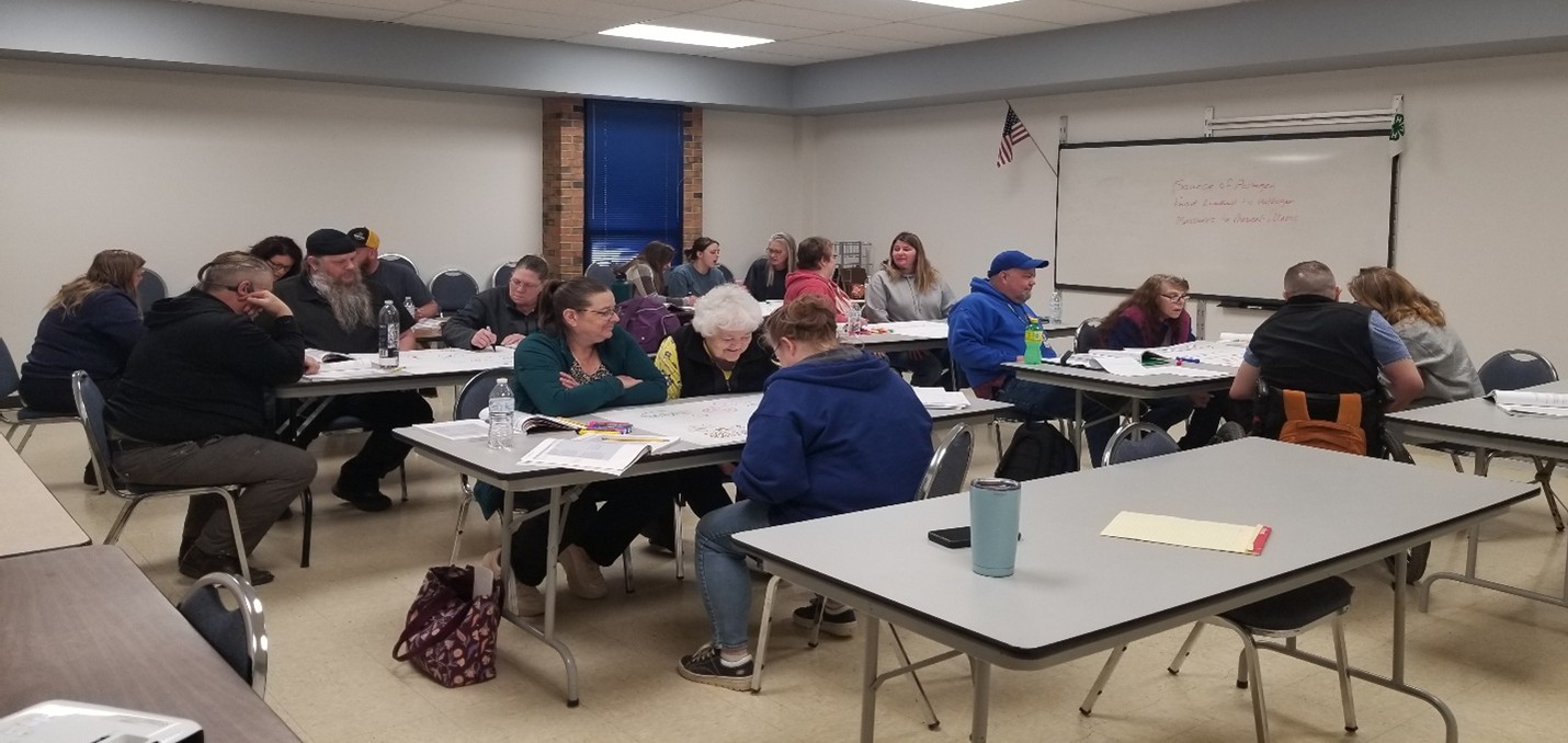 ServSafe class in session. 